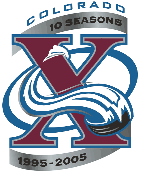 Colorado Avalanche 2005 06 Anniversary Logo iron on paper